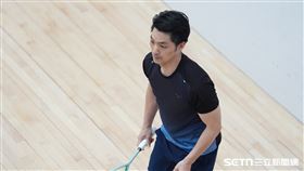 ▲世壯運壁球，臺北市長蔣萬安預賽首戰擊敗對手。（圖／記者劉彥池攝影）