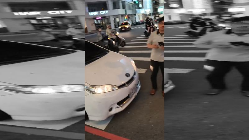 車違停斑馬線　駕駛嗆「要過不會繞」挨轟