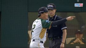 ▲洪一中氣到上場理論。（圖／翻攝自CPBLTV）