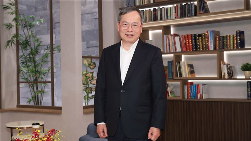 美超微CEO梁見後。（圖／記者鄭孟晃攝影）