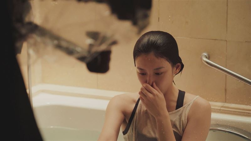 袁澧林《山忌 黃衣小飛俠》拍浴缸溺水戲苦不堪言。（圖／威視提供）