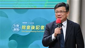 台電董事長曾文生今（22）日出席行政院會後記者會。（圖／行政院提供）
