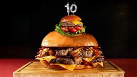 台北萬豪酒店 「豪享吃堡」限定優惠，Lobby Lounge 10吋「萬豪巨人堡」