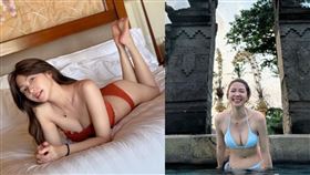 曾智希更曬出一系列比基尼辣照。（圖／翻攝自臉書）