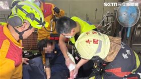 斗六,雲林,食品加工廠,食品廠,工安,手臂,攪拌機（圖／翻攝畫面）