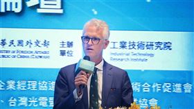 柯傑民出席全球半導體體供應鏈夥伴論壇「全球半導體供應鏈夥伴論壇」23日在台北國際會議中心登場，美國在台協會（AIT）副處長柯傑民（Jeremy Cornforth）出席並應邀致詞。中央社記者王飛華攝  114年5月23日