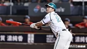 ▲中職36年例行賽，台鋼雄鷹中外野手紀慶然。（圖／記者劉彥池攝影）