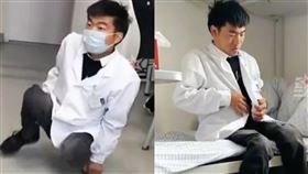 中國河南,李創業,腦性麻痺,乞丐,醫學院,診所（圖／翻攝自微博）