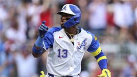 ▲亞古納（Ronald Acuna Jr.）連2天開轟。（圖／美聯社／達志影像）
