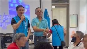 ▲張智倫在長者共餐宣傳反罷免（圖／雙和罷團提供） 