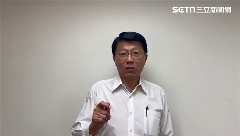 謝龍介針對不當發言一事發出2點聲明，並未針對兒子涉毒一事做回應。（圖／翻攝畫面）