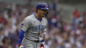 ▲鈴木誠也敲出超前比數3分砲。（圖／美聯社／達志影像）