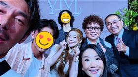 李李仁（左起）、小龍、荳荳、依依、陶晶瑩、納豆、侯友宜（圖／翻攝IG）