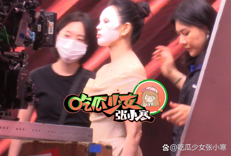 中國狗仔說伊能靜臃腫。(圖/翻攝自微博)