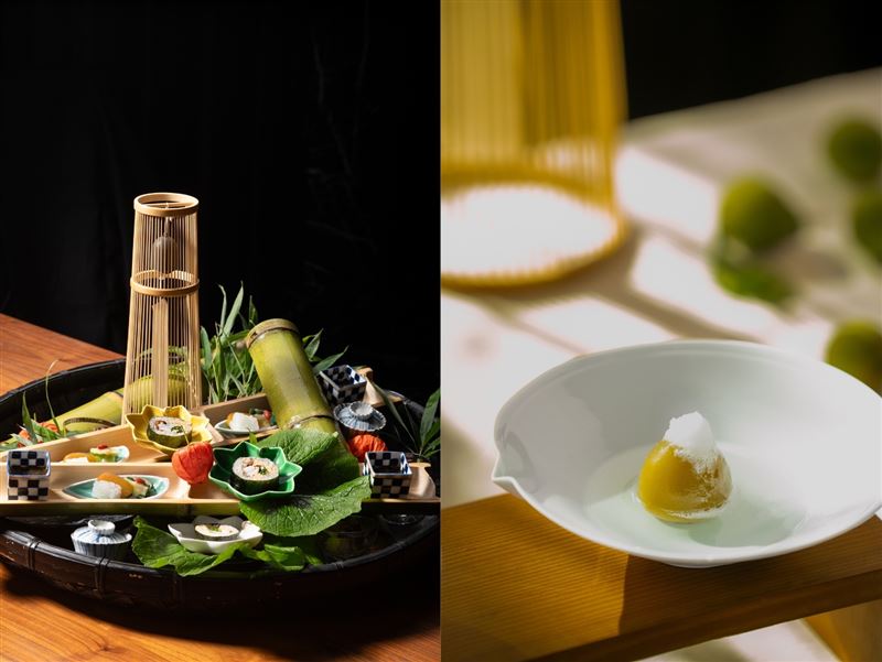 Ukai-tei Kaohsiung《懷石初夏菜單》搶先登場，以青竹青梅入饌，呈現旬味之美。（圖／飯店旅宿業者提供）