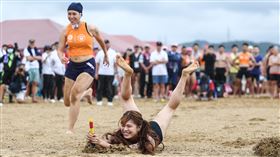 ▲鍾亦琳參加世壯運30歲以上女子沙灘奪旗拿下第一名。（圖／世壯運執委會提供） 