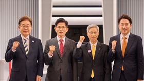▲南韓總統大選電視辯論。（圖／翻攝自李在明臉書）