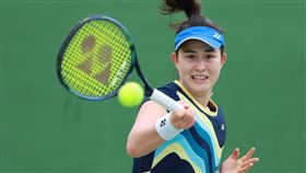 ▲23歲台英混血正妹葛藍喬安娜奪法網會內賽首勝。（圖／資料圖，蔡再基提供）