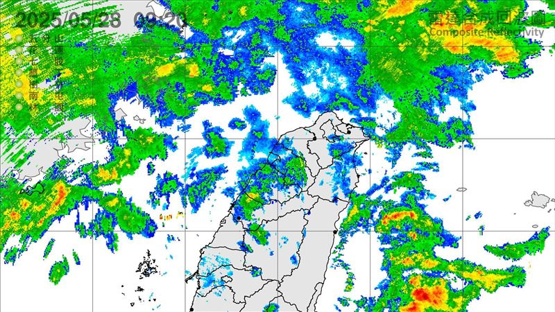 雨要來了！專家貼一圖曝台灣周邊雲系