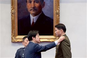 賴清德總統今（28）日主持「中華民國114年6月份將官晉任授階典禮」。（圖／總統府提供)