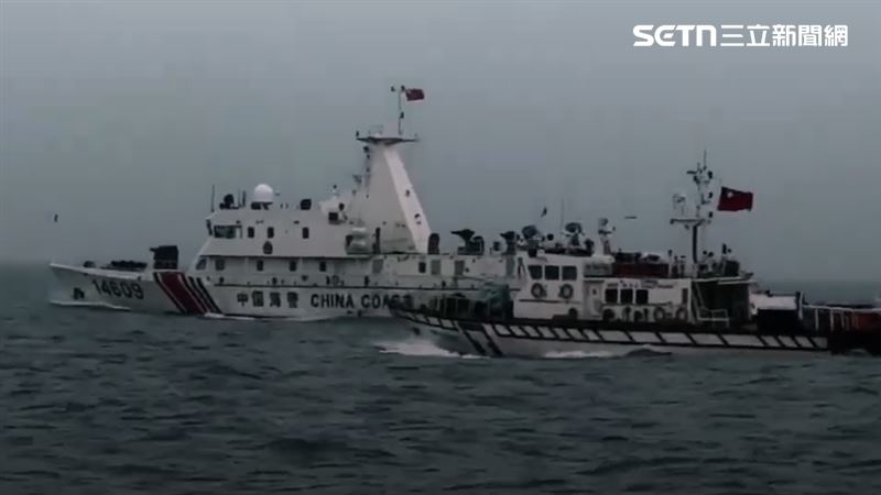 4艘中國海警船連續兩天侵擾金門限制水域。(圖/翻攝畫面)
