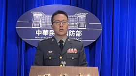 ▲國防部副發言人喬福駿28日回應台中AIT車禍。（圖／記者蘇晏男攝影）