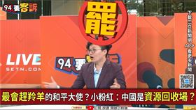 ▲吳靜怡質疑，館長赴中恐會魅力銳減，但說不定會學乖，期盼入籍中國不要回來，幫台灣資源回收。（圖／94要客訴）