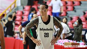 ▲世壯運籃球冠軍戰，Bullymotherbbq球員王陽明。（圖／記者劉彥池攝影）