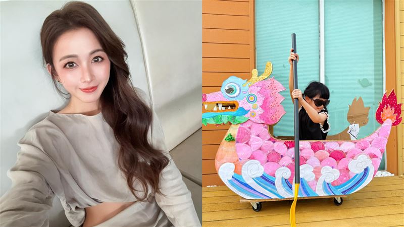 小林志玲為愛女手工打造龍舟　成品網驚呆