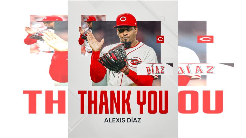 紅人終結者狄亞茲（Alexis Diaz）轉戰道奇。（圖／翻攝自紅人推特）