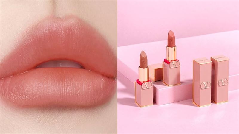 (圖/翻攝自VALENTINO BEAUTY)VALENTINO BEAUTY 奢光裸管唇膏