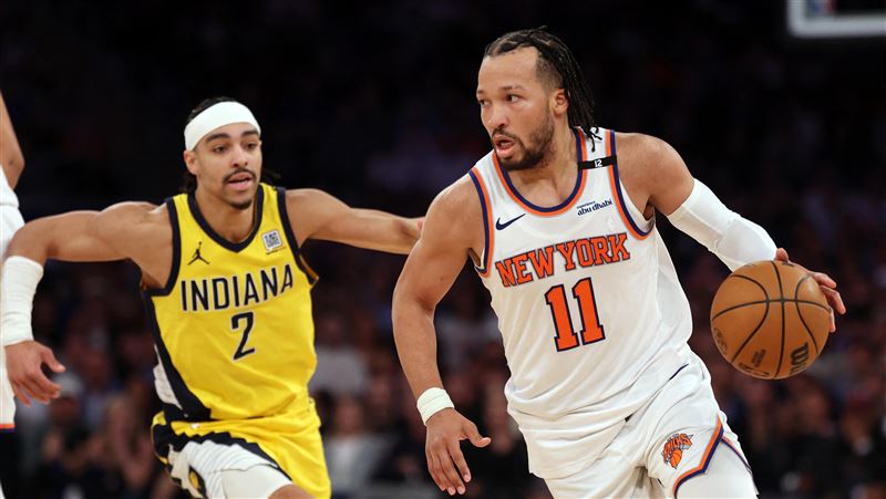 布朗森（Jalen Brunson）攻下32分帶領尼克續命。（圖／路透社／達志影像）