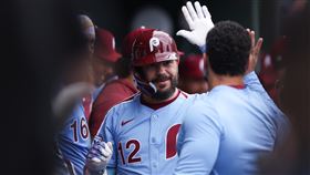 ▲舒瓦伯（Kyle Schwarber）敲出本季第19轟。（圖／路透社／達志影像）