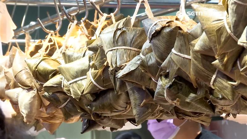 連假首日買粽去　黃仁勳曾造訪粽店現人潮