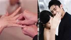 陳奕求婚過程溫馨浪漫。（組合圖／翻攝自陳奕 IG）