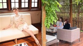 網友自稱偶遇馬筱梅。（組合圖／翻攝自IG、小紅書）