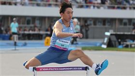 台灣男子400公尺跨欄好手林仲威，31日在韓國的田徑亞錦賽決賽，以49秒73的成績奪銅。（圖／田徑協會提供）