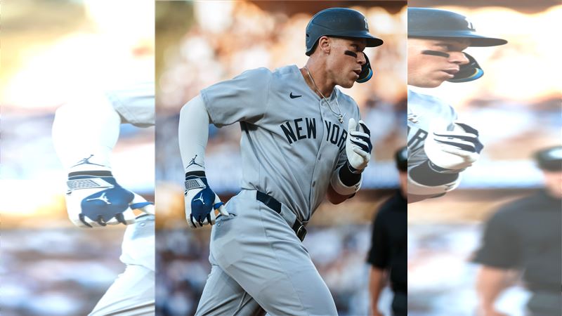 洋基賈吉(Aaron Judge)單場炸裂雙響砲。(圖/翻攝自洋基隊X)