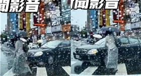 行人地獄！孕婦過馬路「轎車直逼」險撞上