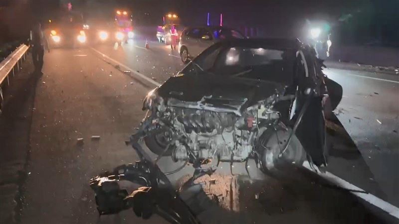 國道3驚魂！6車撞成團釀11傷　現場慘況曝