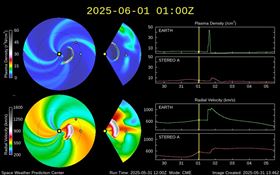 中央氣象署太空天氣作業辦公室發布「太空天氣特報」（圖／氣象署）