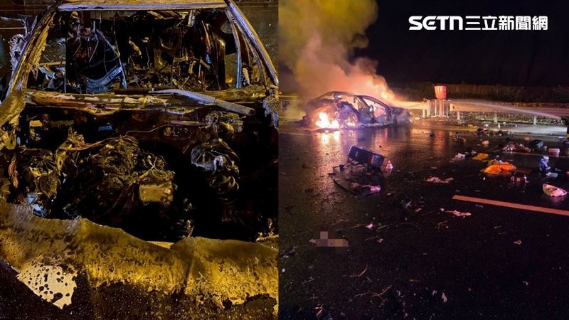 國道恐怖事故！車淪廢鐵…駕駛倒車外慘死