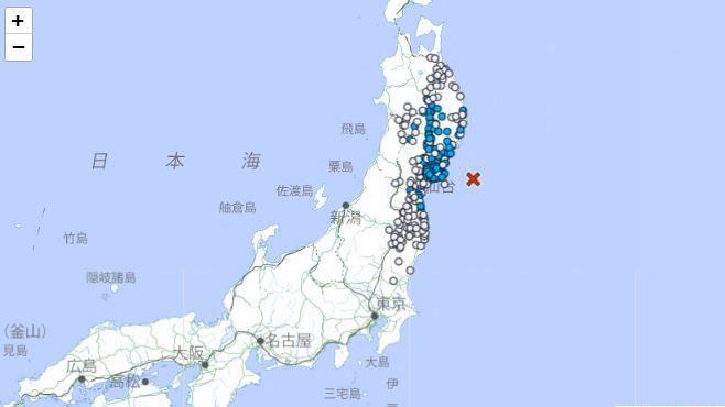 日本近日發生多起震度4以上地震。(示意圖/翻攝自日本氣象廳)