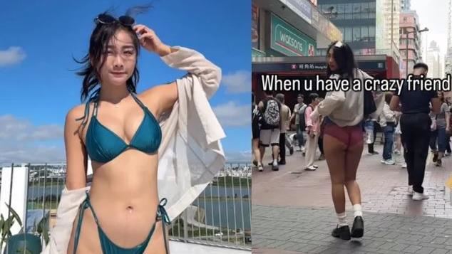 香港掀裙露底片瘋傳　身份竟是台灣網紅