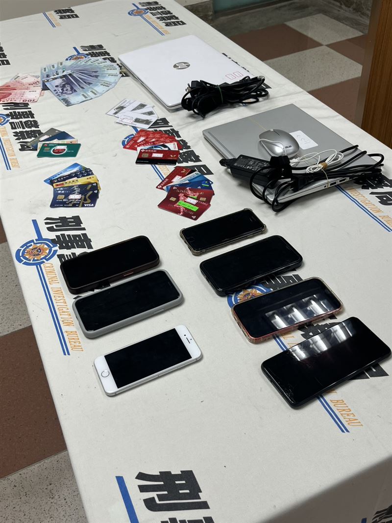 刑事局中部打擊犯罪中心逮捕5名犯嫌,並依法移送偵辦。(圖/翻攝畫面)