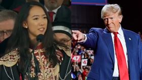 （圖／翻攝自臉書粉專「肆拾而古惑」、Donald J. Trump臉書）