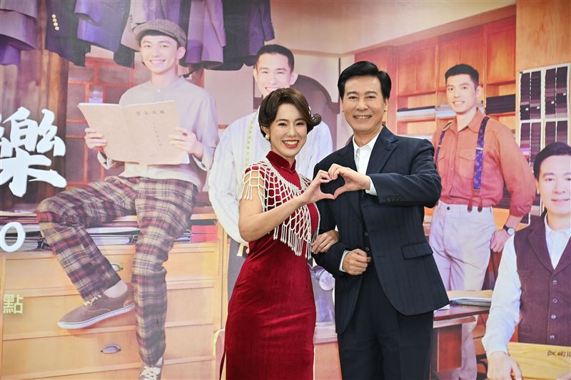 尹昭德(右)與黃瑄飾演夫妻。(圖/台視提供)