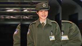 何仁傑的太太（圖）曾在總統府「鐵衛營」當憲兵，檢調日前以證人身分約談，訊後將她請回。（翻攝國防部發言人臉書）
