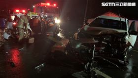 台南,後壁區,事故,車禍,乘客,駕駛座,零件,死亡,昭安宮,竹圍後橋。▲圖片描述。（圖／翻攝畫面）