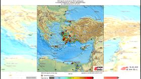 快訊／希臘多德卡尼斯群島驚傳「規模5.8」地震！多地有感（圖／歐洲地中海地震中心）